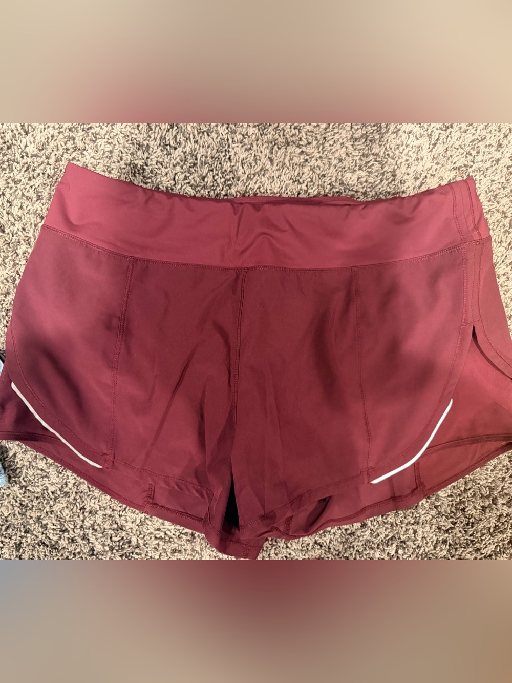 ZYIA Maroon Athletic Running Shorts
